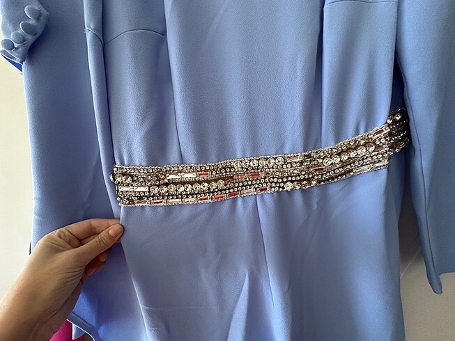 xxl Beden mavi Renk Gülşah Saraçoğlu Tasarımı Tulum