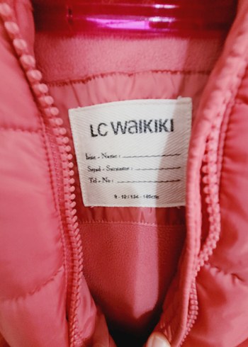 9-10 yaş Pembe Kapüşonlu  Mont - Görsel 2