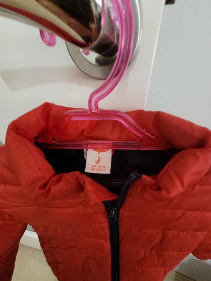 Kırmızı Fermuarlı Erkek Çocuk Mont - Görsel 4