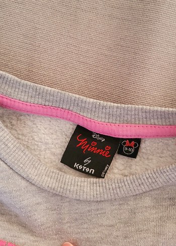 Kız Çocuk Gri Baskılı Sweatshirt - Görsel 3