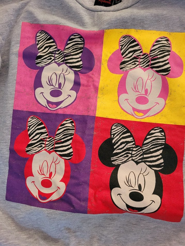 Kız Çocuk Gri Baskılı Sweatshirt - Görsel 2