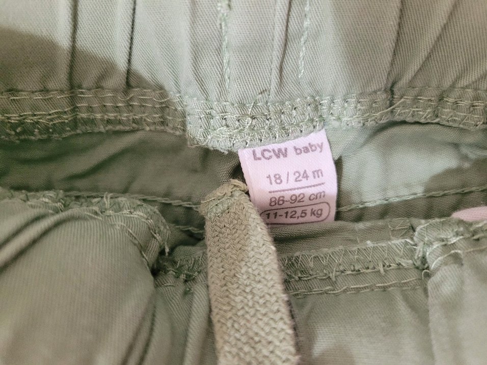 yeşil +Bej Erkek Çocuk Pamuk Pantolon - Görsel 3