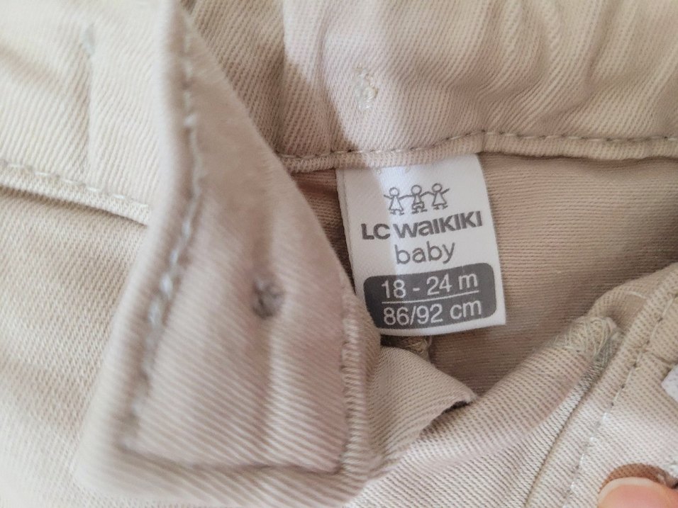 yeşil +Bej Erkek Çocuk Pamuk Pantolon - Görsel 4