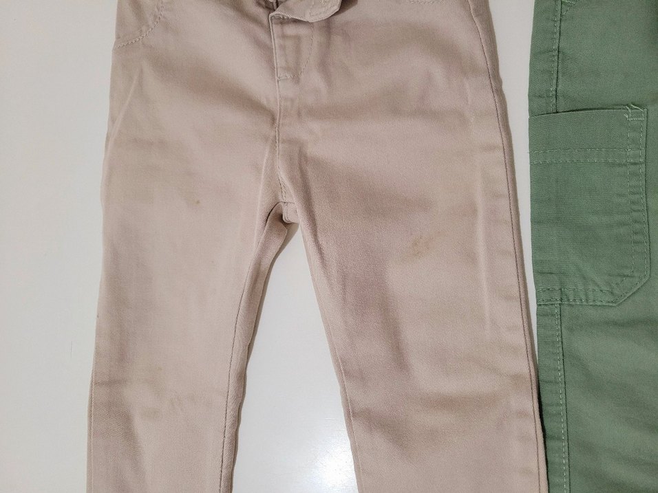 yeşil +Bej Erkek Çocuk Pamuk Pantolon - Görsel 5