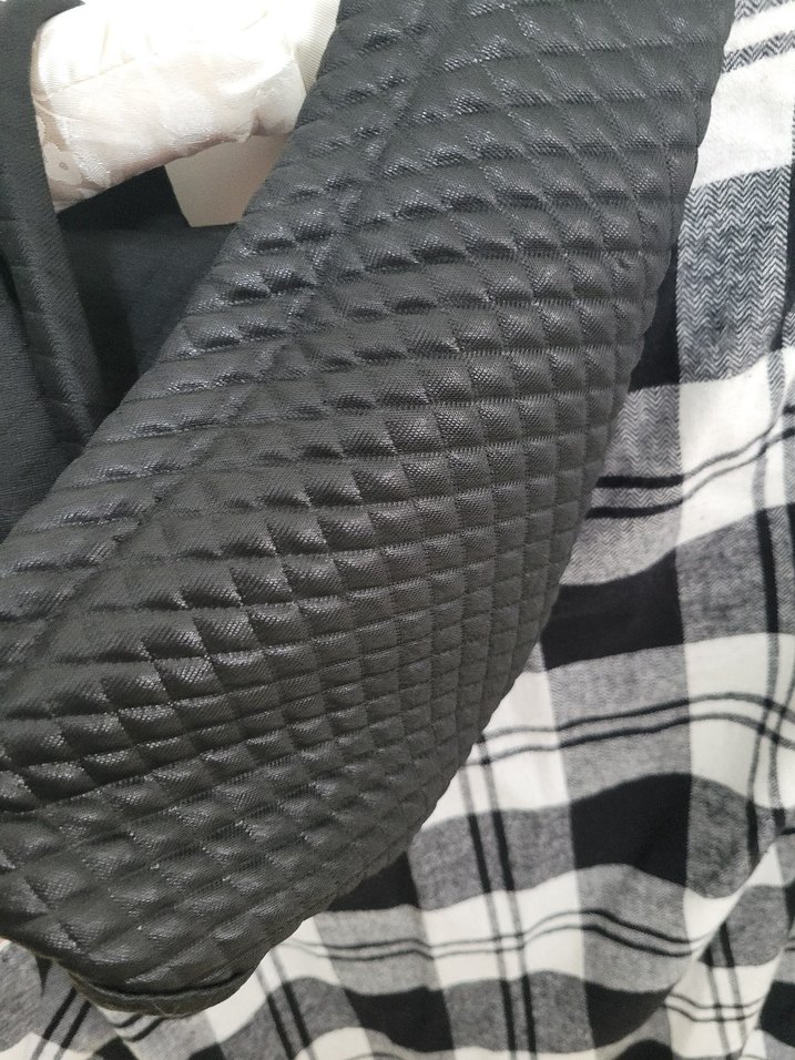 Gri Ekose Fermuarlı Rahat Kesim Kadın Gömlek s beden sıfır - Görsel 4