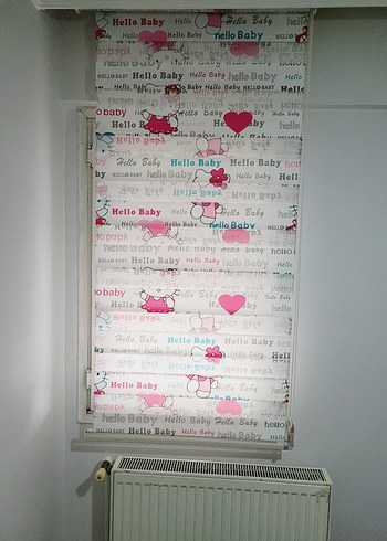 Pembe hello  kitty stor Perde#stor perde - Görsel 7