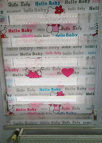Pembe hello  kitty stor Perde#stor perde - Görsel 4