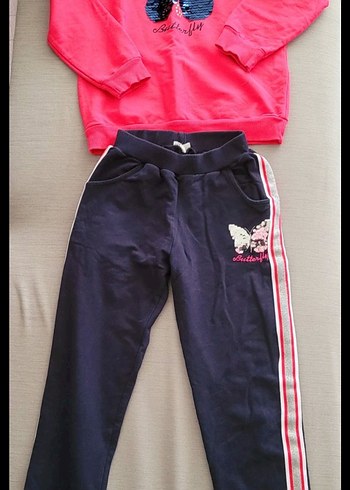 Kızlar için Kadife Sweatpant ve Üst Takım