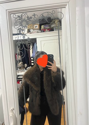 Stradivarius Kahverengi Kadın Kürk - Görsel 4