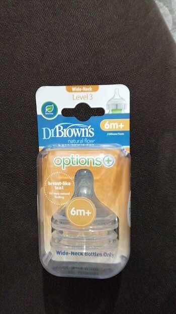 Dr browns biberon başlığı +6 ay