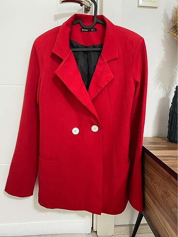 Kırmızı Blazer Ceket