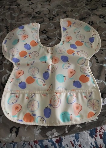 Pastel Renkli Desenli Bebek Önlüğü - Görsel 3