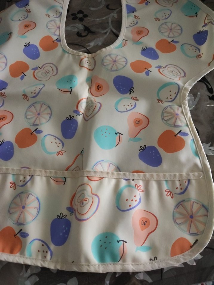 Pastel Renkli Desenli Bebek Önlüğü - Görsel 2