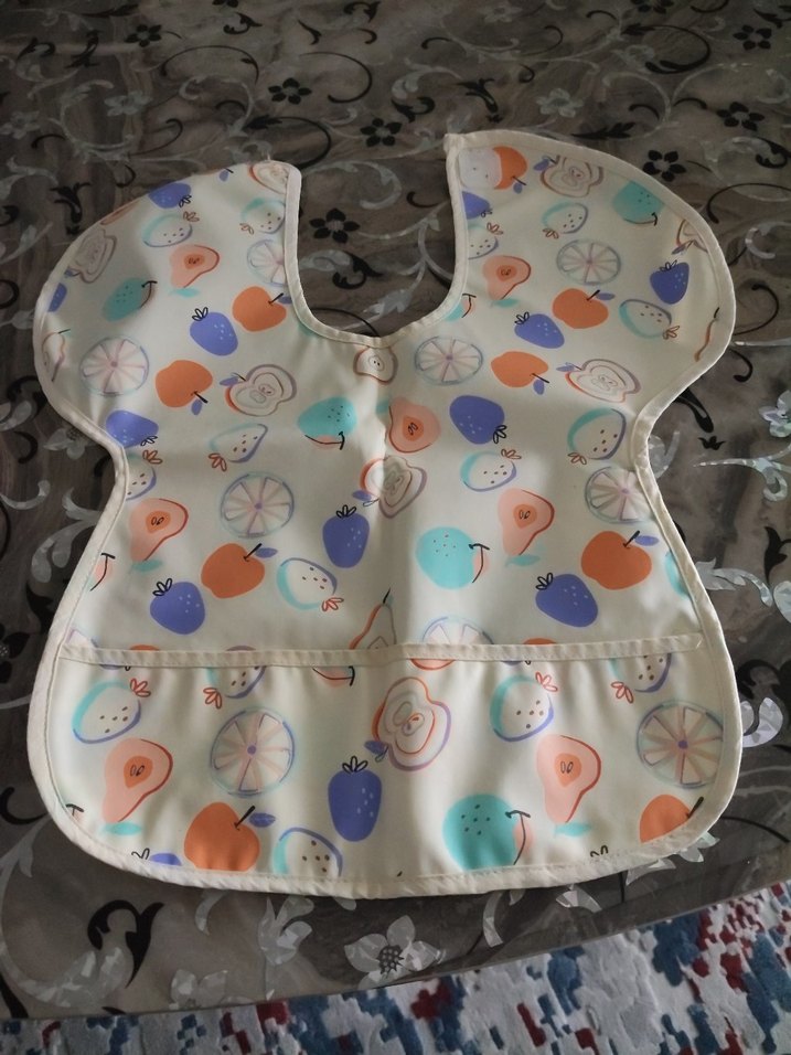 Pastel Renkli Desenli Bebek Önlüğü - Görsel 3