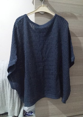 m Beden lacivert Renk zara Navy Bohem Tarzı Örgü Kadın Kazak