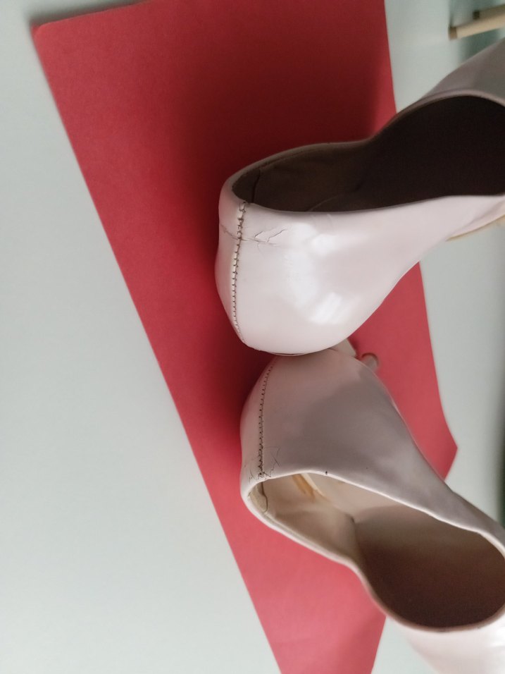 Beyaz Modern Klasik Stiletto Kadın Ayakkabı - Görsel 4