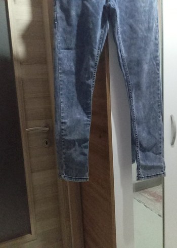 Gri Rahat Kesim Kot Pantolon - Görsel 2