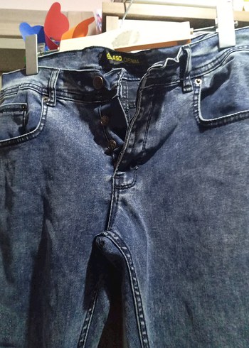 Gri Rahat Kesim Kot Pantolon - Görsel 5