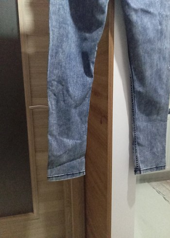 Gri Rahat Kesim Kot Pantolon - Görsel 3