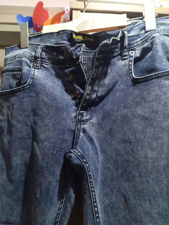 Gri Rahat Kesim Kot Pantolon - Görsel 5