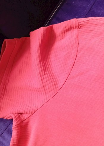 Düğmeli Pembe Kısa Kollu Polo Tişört - Görsel 6