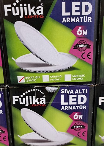 Fujika 6W LED Beyaz Yuvarlak Armatür - Görsel 2