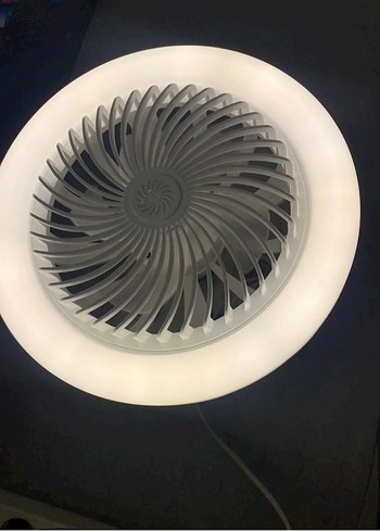 NENO 3 renk LED'li beyaz pervane fan - Görsel 4