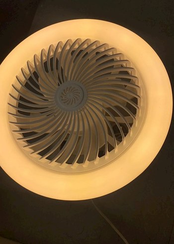 NENO 3 renk LED'li beyaz pervane fan - Görsel 3