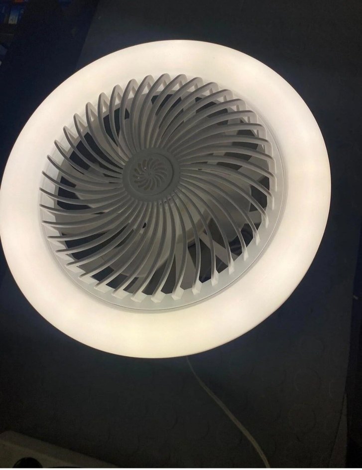 NENO 3 renk LED'li beyaz pervane fan - Görsel 4