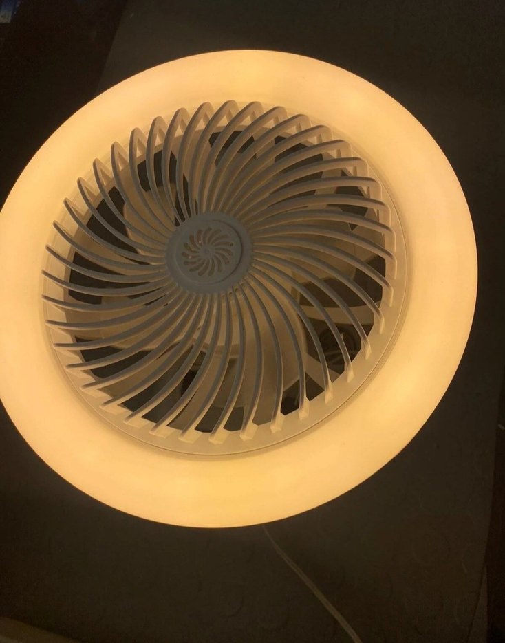 NENO 3 renk LED'li beyaz pervane fan - Görsel 3