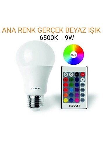 Rgb led ampül