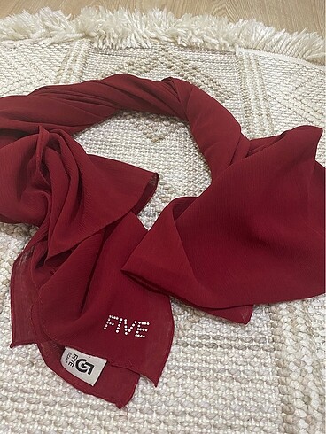 Fıve bordo şal