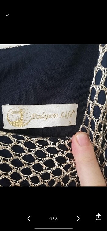 42 Beden lacivert Renk Abiye podyumlife