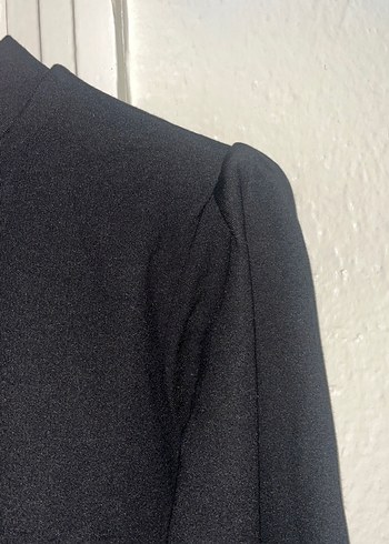 Siyah Uzun Kollu Dar Kesim Kadın Kazak - Görsel 2