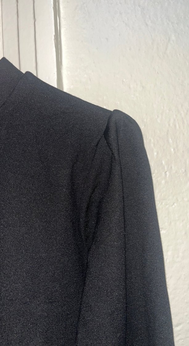 Siyah Uzun Kollu Dar Kesim Kadın Kazak - Görsel 2