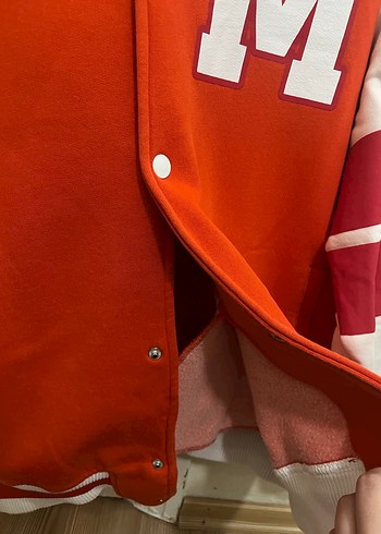 Kırmızı Beyzbol Tarzı Kadın Ceket - Görsel 2