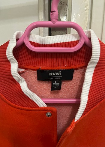 Kırmızı Beyzbol Tarzı Kadın Ceket - Görsel 3