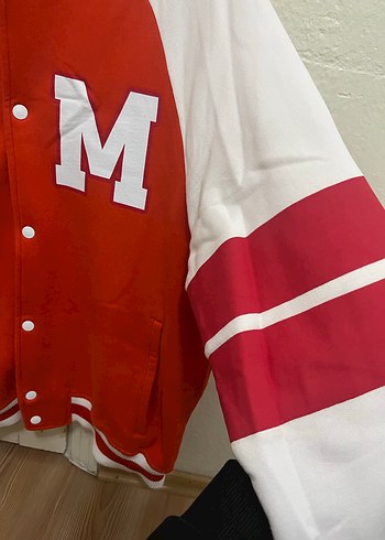 Kırmızı Beyzbol Tarzı Kadın Ceket - Görsel 6