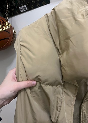 Bej Düğmeli Midi Kadın Yelek - Görsel 2