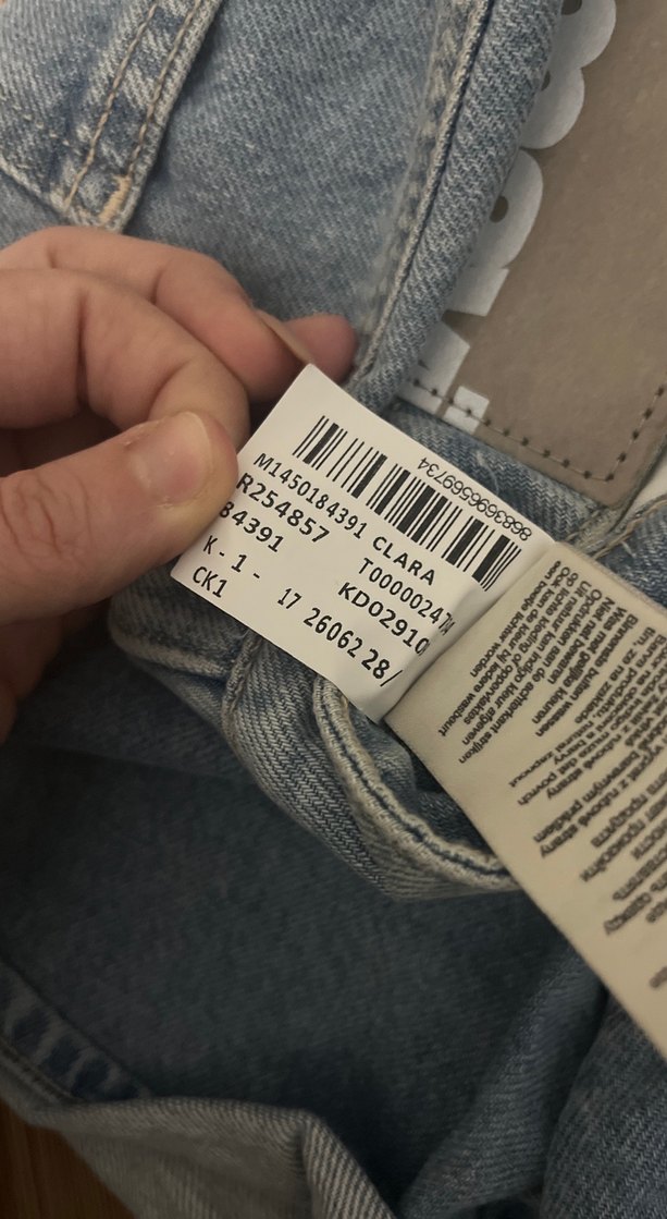Kadın Mavi Mini Denim Şort - Görsel 4