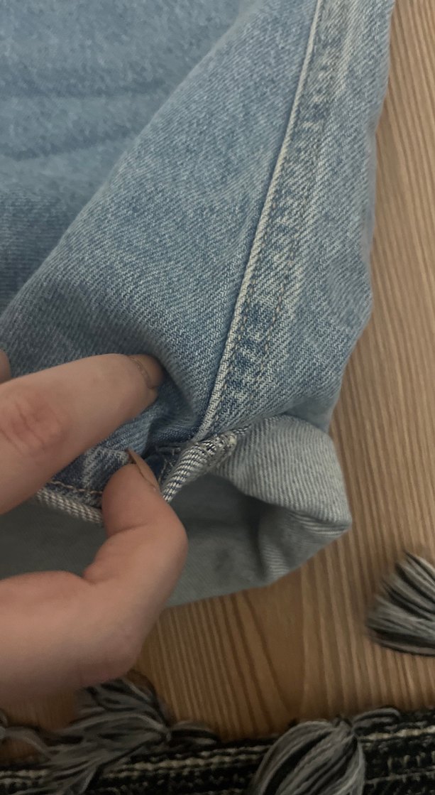 Kadın Mavi Mini Denim Şort - Görsel 5