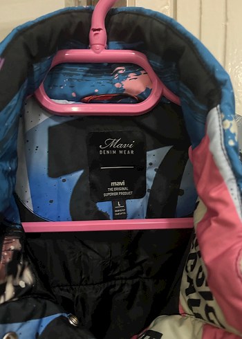 Çok Renkli Baskılı Mini Streetwear Kadın Ceket - Görsel 5