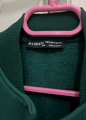 Düğmeli Yeşil Kadın Midi Ceket - Görsel 3