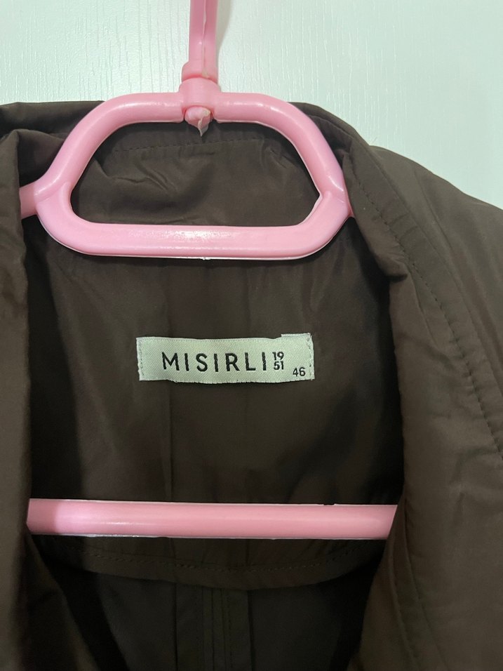 Kahverengi Uzun Kuşaklı Kadın Trençkot - Görsel 4