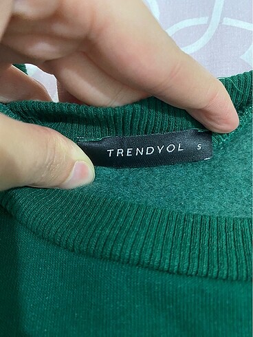 s Beden Trendyol marka yeşil sweat