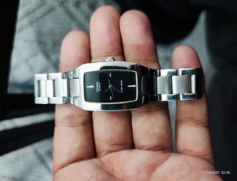 Casio Siyah Minimalist kadın Saat - Görsel 5