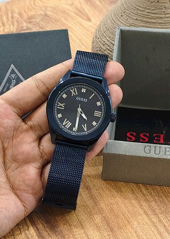 Guess erkek Modern Klasik Mavi Saat - Görsel 8