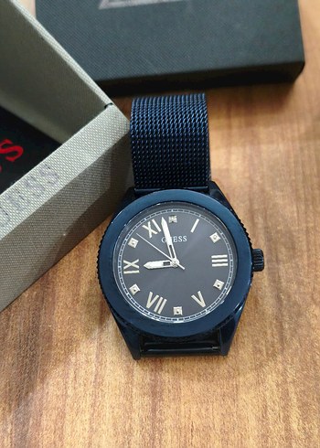 Guess erkek Modern Klasik Mavi Saat - Görsel 6