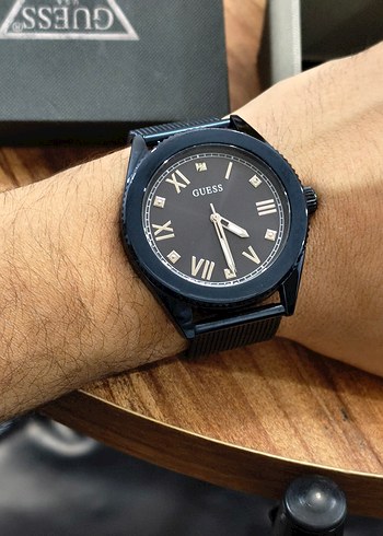 Guess erkek Modern Klasik Mavi Saat - Görsel 2