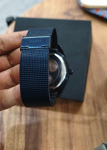 Guess erkek Modern Klasik Mavi Saat - Görsel 5